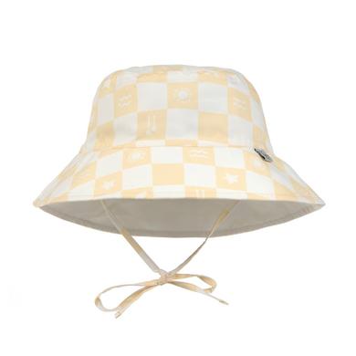 LÄSSIG Cappello da sole UV Controllare il modello vaniglia/sale marino