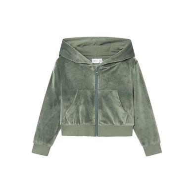 name it Sweatshirtjacka Nmfstephanie Mörk Forest