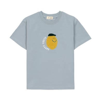 LÄSSIG T-shirt Jersey GOTS Lemon light blå