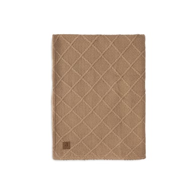 Image of jollein Coperta Check Knit Biscuit/Teddy Fleece 100 x 150 cm059