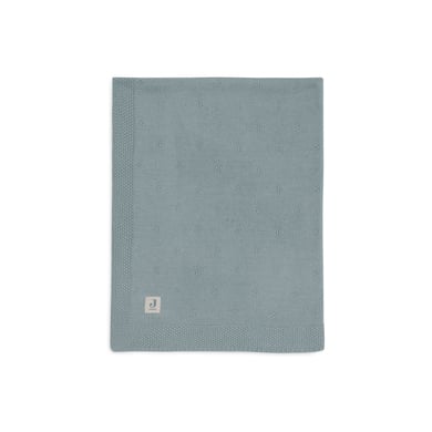 Image of jollein Verde Coperta Accogliente in maglia mare 100 x 150 cm059