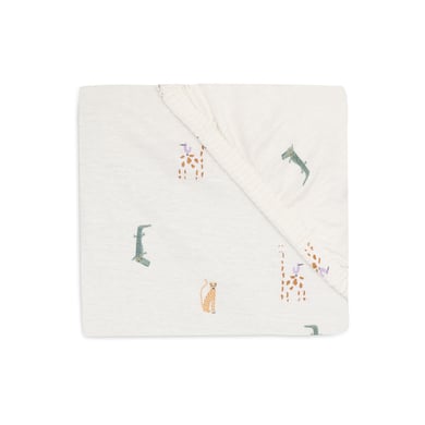 jollein Lenzuolo a pieghe in jersey 60x120cm - Jungle Jambo