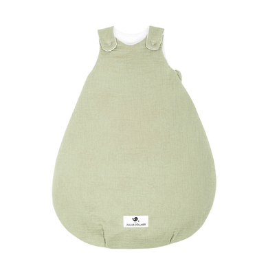JULIUS ZÖLLNER Sovsäck för baby muslin lime