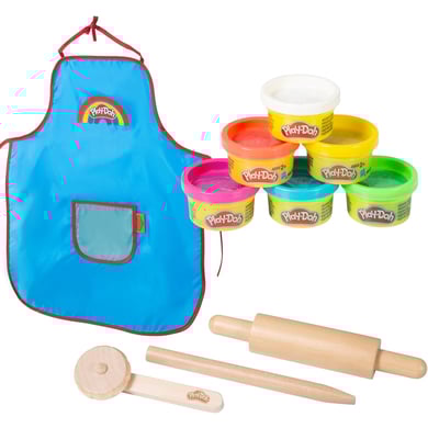 roba x Play-Doh kompakt lekset - träverktyg, modelleringsformar och förkläde