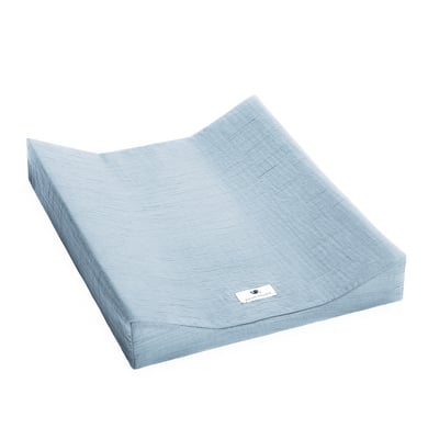 JULIUS ZÖLLNER Skötbordsunderlägg muslin denim 50 x 65 cm