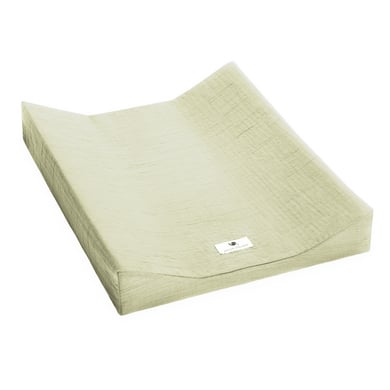 JULIUS ZÖLLNER Skötbordsunderlägg muslin lime 50 x 65 cm