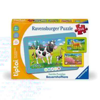 Image of Ravensburger tiptoi® 3 primi puzzle: Animali della fattoria059