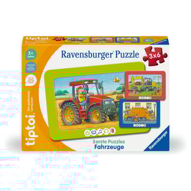 Ravensburger tiptoi® 3 primi puzzle: veicoli