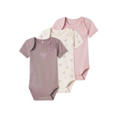 name it Barely Kortärmad body 3-pack Rosa