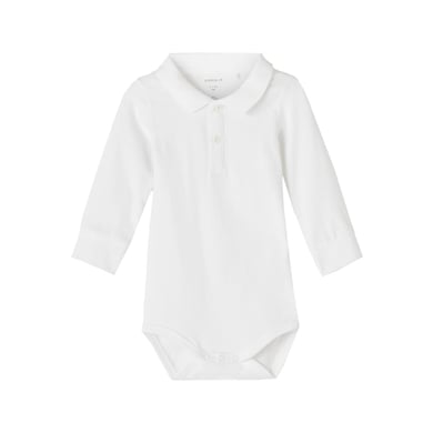 Name it Bright Bodypolo lange mouw Nbmholger White