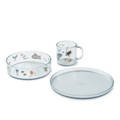 Image of LIEWOOD Set di stoviglie in tritolo stampato Siva creatura marina/ sandy059