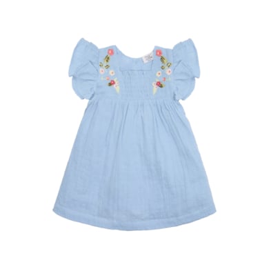 HUST and CLAIRE Hust & Claire jurk wolkenblauw