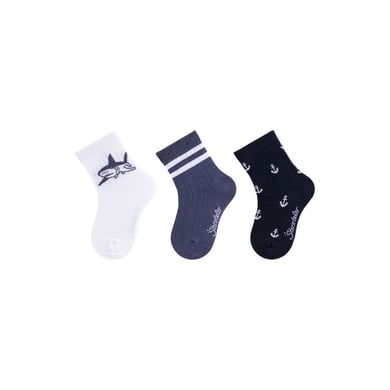 Sterntaler Strumpor 3-pack hajvit