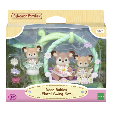 Sylvanian Families® Cerbiatto con altalena a fiori