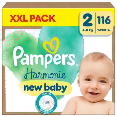 Image of Pampers Pannolini Harmonie taglia 2 mini, 4kg - 8kg, confezione XXL (1x116 pannolini)059