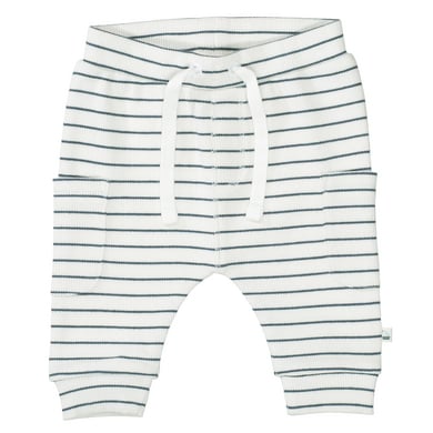 Image of Staccato Pantaloni in puro bianco a righe059