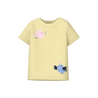 name it Yellow Shirt met lange mouwen Nbfvubie Pastel Two birds