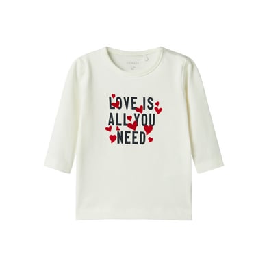 name it Nbfdona Cloud Dancer shirt met lange mouwen