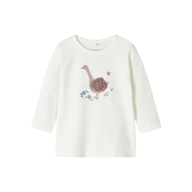 name it Nbfdine Cloud Dancer shirt met lange mouwen