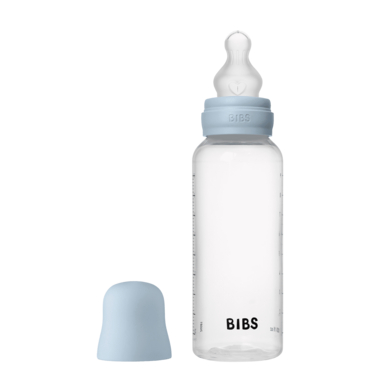 BIBS® Nappflaska 270 ml silikon i babyblått