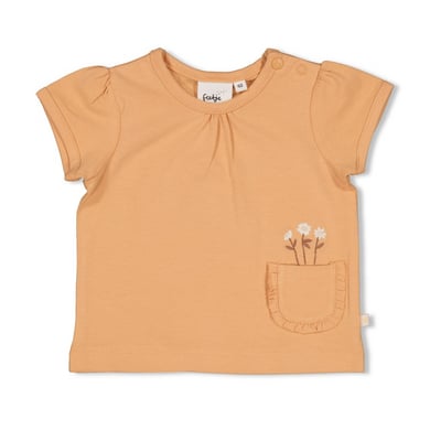 Feetje T-shirt Flower Fält Aprikos