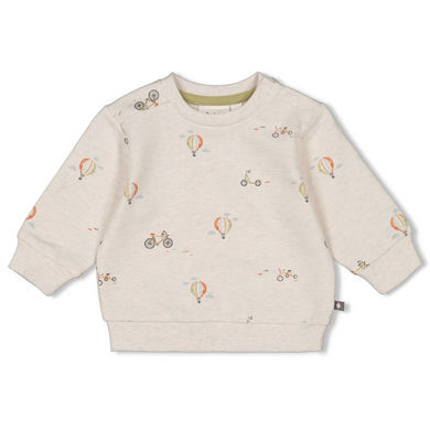 Feetje Sweatshirt AOP Mini Äventyrare Natur Melange