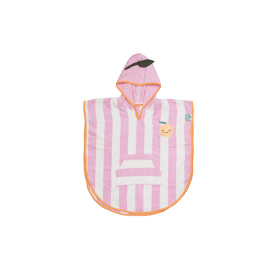 The cotton cloud Poncho da bagno Mandy al mandarino