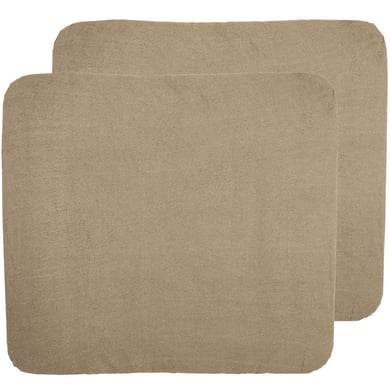 Meyco Uni aankleedkussenhoes 2-pack badstof taupe