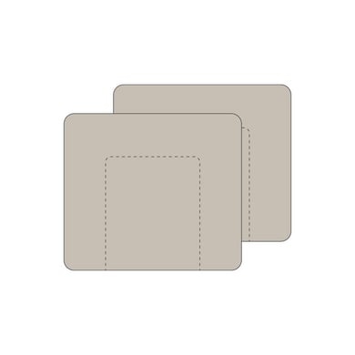 Meyco Uni aankleedkussenhoes 2-pack badstof zacht Sand