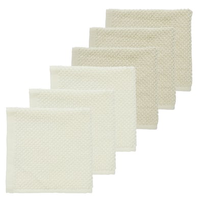Meyco Baby popcorn boerendoekjes 6 stuks Naturel/Zacht Sand