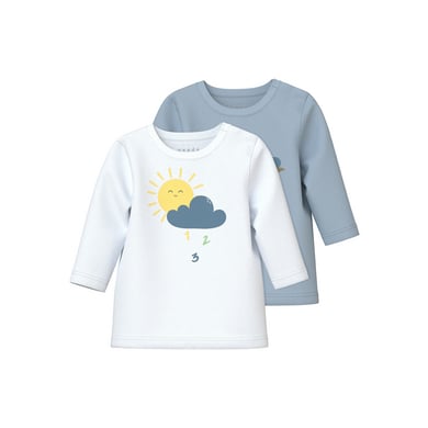 name it Långärmad skjorta 2-pack Nbmvacion Celestial Blue
