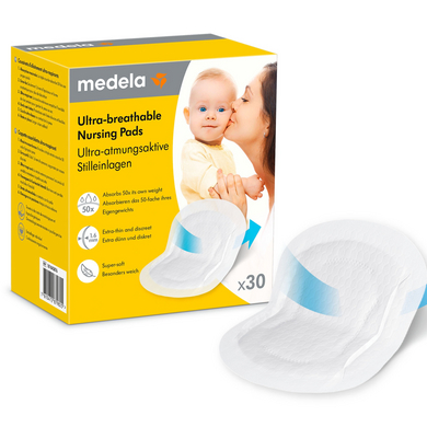 Medela Cuscinetti per l'allattamento monouso 30 pezzi, ultra-traspiranti