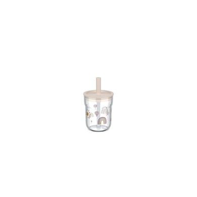 Mepal Dricksglas med sugrör mio 250 ml - solsken & regnbåge