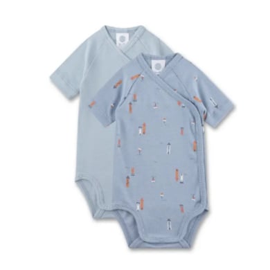 Sanetta Body dubbelpak korte mouw blauw