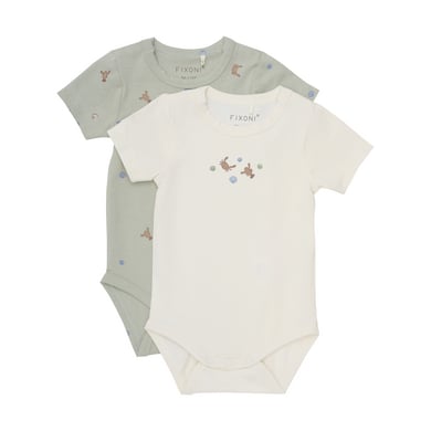 Fixoni Body met korte mouwen 2-pack Desert Sage