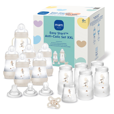 MAM Set iniziale XXL Easy Start Anti-Colic in cotone beige