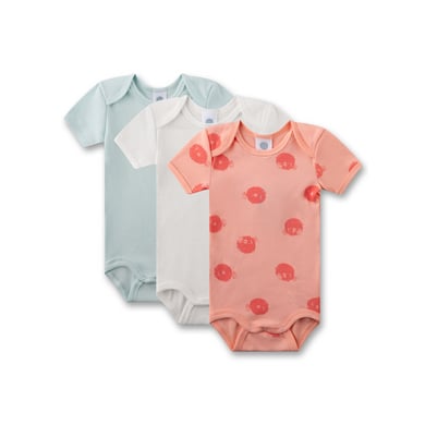 Sanetta Body 3-pack orange /wit/lichtblauw