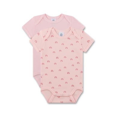 Sanetta Korte mouw body dubbelpak roze