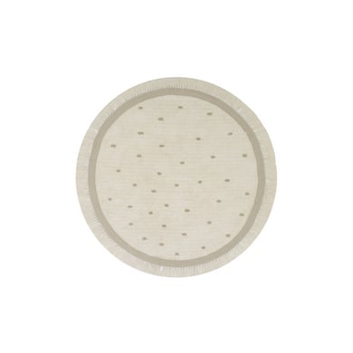 Tapis Petit Puck Dots beige ⌀130 cm