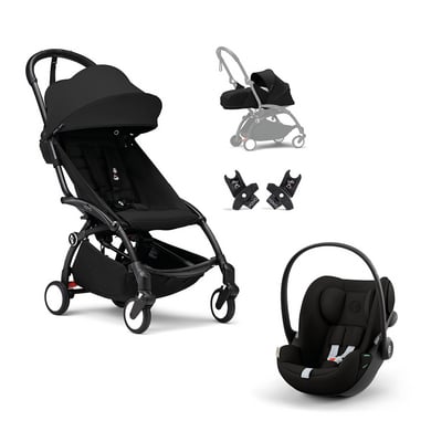 Stokke® Pack poussette 2en1 YOYO³ Black cosy cybex GOLD Cloud G i-Size Magic Black