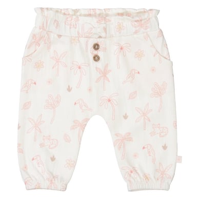 STACCATO Byxor cotton cream mönstrad
