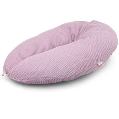 HOBEA Duitsland voedingskussen wafelmotief mauve + hoes