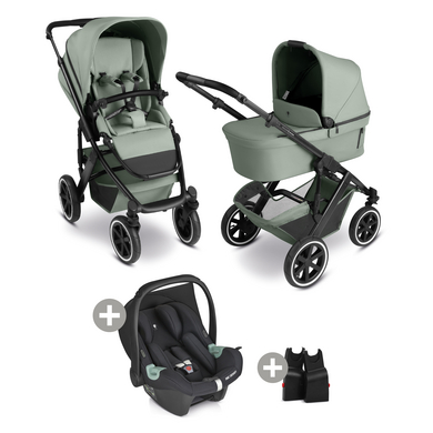 ABC DESIGN Passeggino Salsa 5 Air pine con adattatore e seggiolino Tulip black 2025