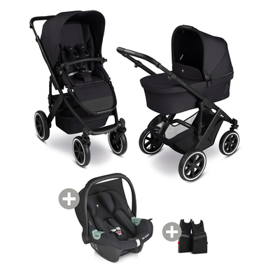 ABC DESIGN Passeggino a carbone Salsa 5 Air con adattatore e seggiolino auto Tulip black 2025