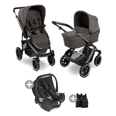 ABC DESIGN Salsa 5 Air passeggino almond incl. adattatore e seggiolino auto Tulip black 2025
