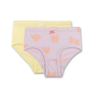 Sanetta Hipsterslip meisjes dubbelpak roze