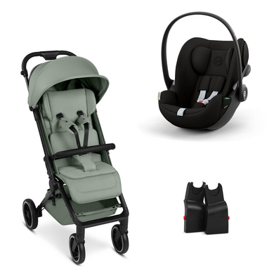 ABC DESIGN Buggy Ping 3 Trekking pine inkl. adapter och Cybex Cloud G bilbarnstol i-Size Magic Black