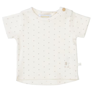 Staccato T-shirt light cream mönstrad