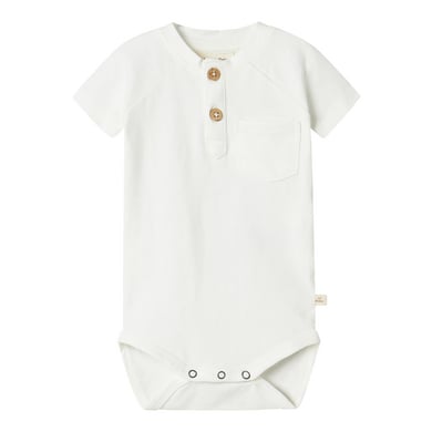 LIL ATELIER Lil'Atelier body met korte mouwen Nbmdolan Kokosmelk