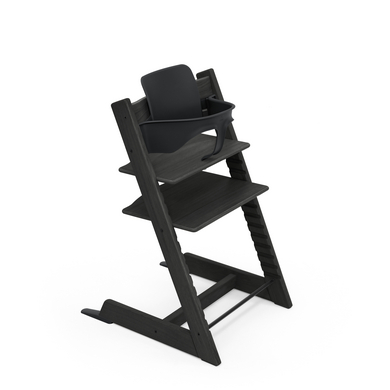 STOKKE® Tripp Trapp® Barnstol Ek svart + Baby Set V2 svart